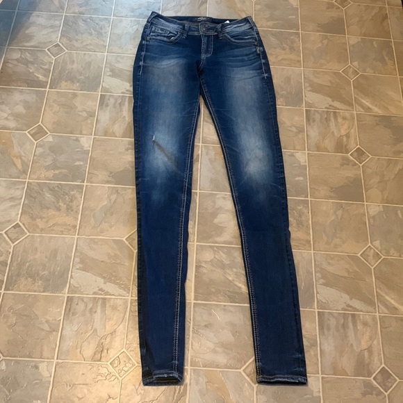 Silver Jeans Denim - Silver Avery ankle skinny tall jeans